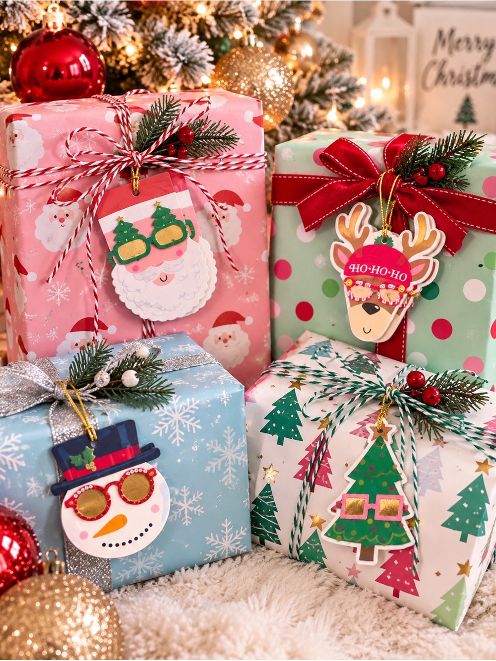 😎 Holiday Gift Tag Set (20)